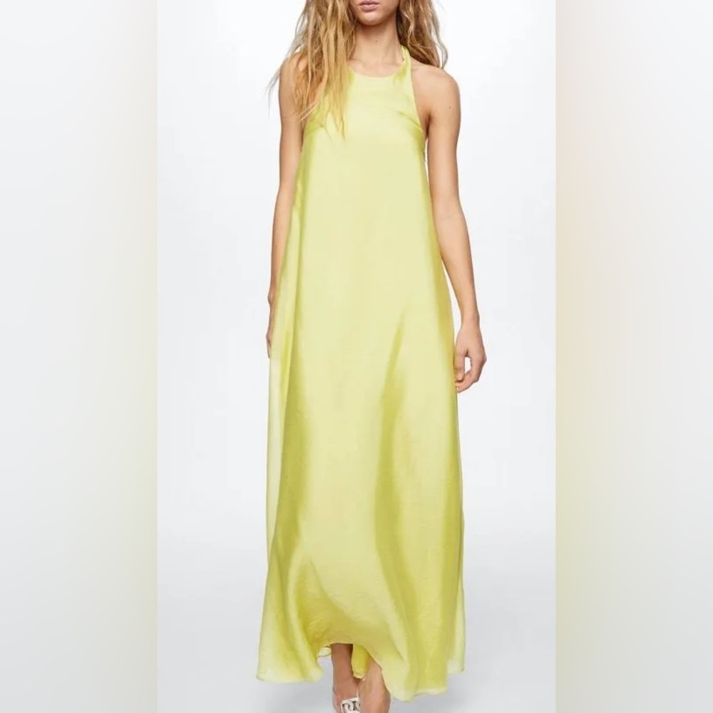 Mango Bow-back maxi dress